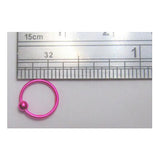 22G White Blue Red Pink Aqua Green Purple Black Nose Hoop Ring Nostril Hoop Ring Seamless Hoop 22G 7mm Diameter 22 Gauge - I Love My Piercings!