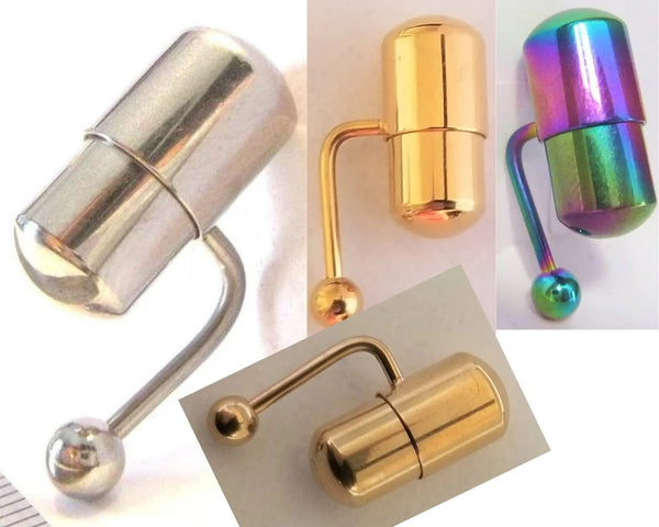 Clitorial Clit Hood Bar VCH Vertical Rose Gold Yellow Gold Multi