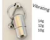 14G 12G 10G Clitoral Clitorial Clit Hood Bar VCH Vibrating VCH Stimulating Jewelry Vertical  Stainless Steel Dangle Barbell VCH Ring - I Love My Piercings!