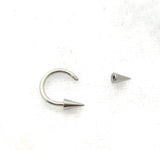 16G Spiked Septum Ring Hoop Spikes Long Spikes Septum Hoop Surgical Steel 8mm 10mm Diameter 16g Septum Jewelry 16 gauge Nose Jewelry Hoops - I Love My Piercings!