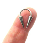 16G 14G Spiked Septum Ring Hoop Spikes Long Spikes Septum Hoop Surgical Steel 8mm 10mm Diameter 16g 14G Septum Jewelry Nose Jewelry Hoops - I Love My Piercings!