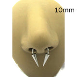 16G 14G Spiked Septum Ring Hoop Spikes Long Spikes Septum Hoop Surgical Steel 8mm 10mm Diameter 16g 14G Septum Jewelry Nose Jewelry Hoops - I Love My Piercings!