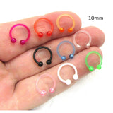 16G Hypoallergenic Rings Hoops Daith Ring Cartilage Ring Helix Ring Tragus Ring Septum Ring Nose Ring Eyebrow Ring - I Love My Piercings!