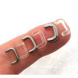 16G 14G 12G 10G Clear Septum Retainers Steel Septum Retainers Septum Rings Nose Retainers Septum Jewelry - I Love My Piercings!