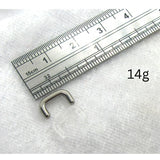 16G 14G 12G 10G Clear Septum Retainers Steel Septum Retainers Septum Rings Nose Retainers Septum Jewelry - I Love My Piercings!