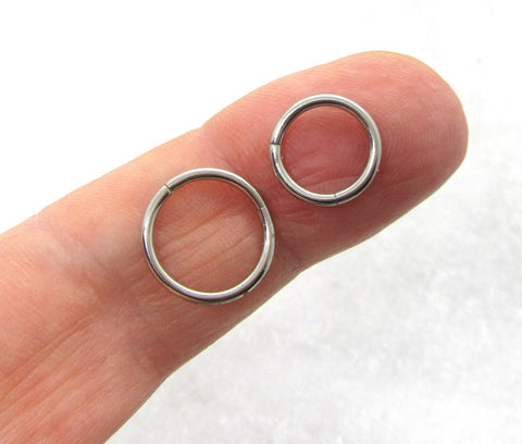 16G Snake Bites Labret Lip Rings Bottom Side Lip Rings 8mm 10mm Lip Studs Lip Rings Lip Jewelry Silver - I Love My Piercings!