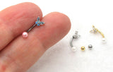 16G VCH Butterfly Crystal Jewelry Barbell 16 Gauge - I Love My Piercings!