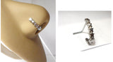 Surgical Steel Stars Bent L Shape Nose Ring Stud Hoop 20 gauge 20g - I Love My Piercings!