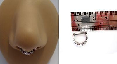 Clear septum piercing on sale