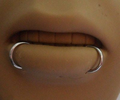 Snake bites piercing hoops on sale
