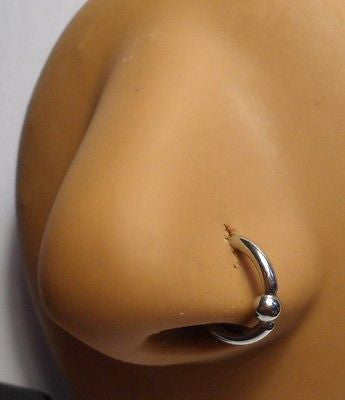 Hoop nose 2025 rings with ball