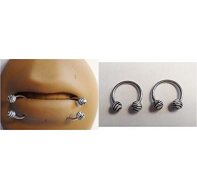 Magnetic Steel Nose Septum Ball Horseshoes