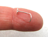 22G White Daisy Flower Nose Screw Stud Ring Sterling Silver 22 Gauge - I Love My Piercings!