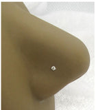 3 Piece 22G Nose Studs L Shape Bent Post Nose Ring Pins 22 gauge 22G Nose Jewelry 1.5mm CZ Diamond Nose Studs - I Love My Piercings!