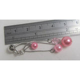 Clitoral Clitorial Clit Hood Bar VCH Vertical Pink Pearl Dangle VCH Vertical Ring 14 Gauge 14g Intimate Jewelry - I Love My Piercings!