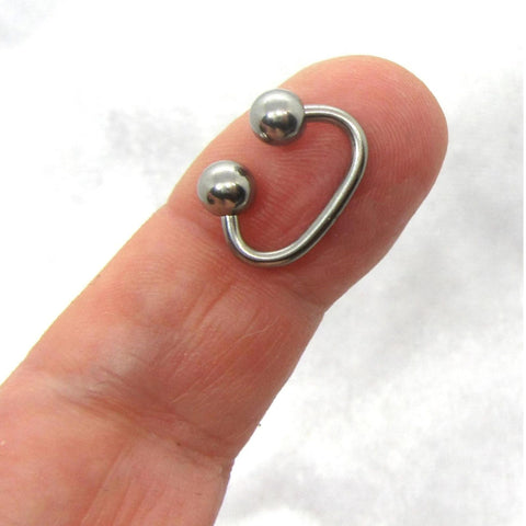 14G 16G 18G Clitoral Clitorial Clit Hood Bar VCH Vertical Surgical Steel Balls Dangle Barbell VCH Ring 14 gauge 16 gauge 18 gauge - I Love My Piercings!