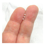 3 Piece 22G Nose Studs L Shape Bent Post Nose Ring Pins 22 gauge 22G Nose Jewelry 1.5mm CZ Diamond Nose Studs - I Love My Piercings!