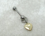 14G Gold Heart VCH Jewelry Clit Hood Ring