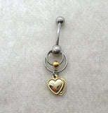 14G Gold Heart VCH Jewelry Clit Hood Ring