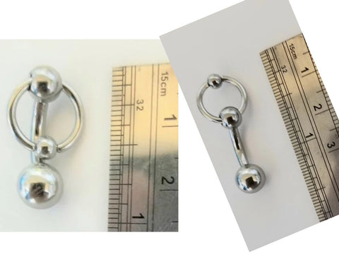 Copy of Male Male Male Genital Door Knocker Prince Albert PA Jewelry 10 12 14 gauge 10g 12g 14g Custom Piece