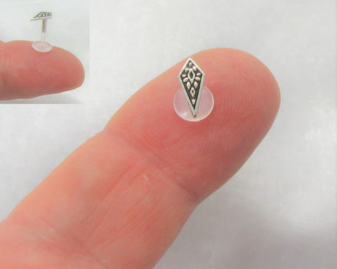 16G Ear Stud Cartilage Stud Hypoallergenic Stud Medusa Labret Earring Ear Ring Sword Stud Lip Jewelry Helix Stud Tragus Stud Conch Stud - I Love My Piercings!