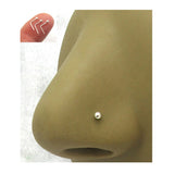 3 Piece 2mm Ball Nose Stud L Bend Shape Bent Post Pin Jewelry 22 gauge 22G Pin Sterling Silver Nose Studs - I Love My Piercings!