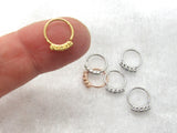 20G Nose Ring Nose Hoop CZ Crystal Nose Ring 20 gauge Nose Jewelry Nostril Ring 8mm nose ring Surgical Steel - I Love My Piercings!