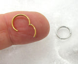 20G Nose Hoop Ring Nose Nostril Jewelry 20G 20 Gauge Fits 8 mm Diameter Nostril Nose Jewelry Gold Silver Nose Ring - I Love My Piercings!