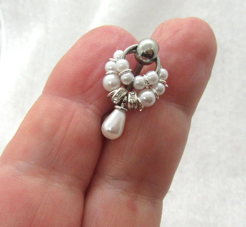 14G Pearl Chandelier VCH Jewelry Clit Hood Ring