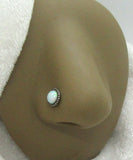 20G Opal Sterling Silver Nose Stud Straight Pin Jewelry 20 Gauge