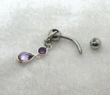 14G Purple VCH Jewelry Clit Hood Ring