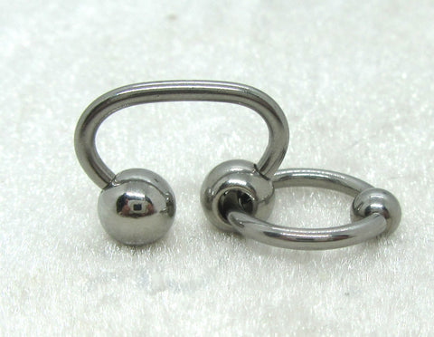 Slave Oval 14G Surgical Steel VCH HCH Piercing Barbell Ring – Clit Hood Jewelry - I Love My Piercings!
