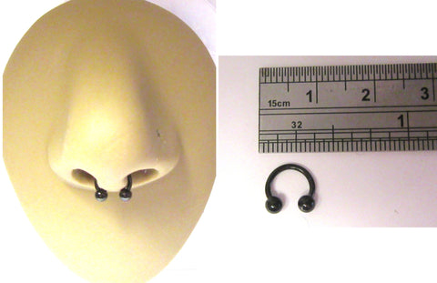 G23 Titanium Alloy Septum Piercing Opal Hinged Segment Nose - Temu