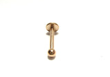 Rose Gold Titanium Flat Back Ball Stud Post Ring 14 gauge 14g 10 mm Length - I Love My Piercings!