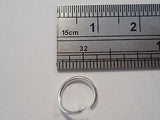 Sterling Silver Seamless Small Nose Hoop Ring Stud 20 gauge 20g 7mm diameter - I Love My Piercings!