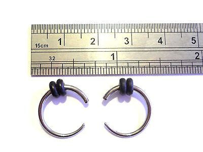 SURGICAL STEEL Lobe Ear CLAW Rings Plugs 14 gauge 14g - I Love My Piercings!