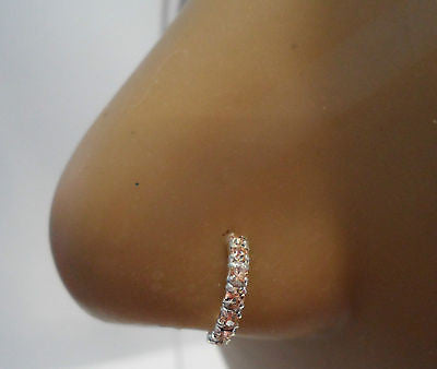 Half hoop nose stud online