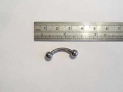 Curved Barbell INTERNALLY THREADED 10 gauge 5/8 inch - I Love My Piercings!