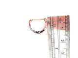 Black 5 Crystal Nose Septum Clicker Ring Hoop Straight Post 16 gauge 16g - I Love My Piercings!