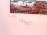 Clear Crystal Nose Straight Pin You Can Bend Sterling Silver Rings 22 gauge 22g - I Love My Piercings!