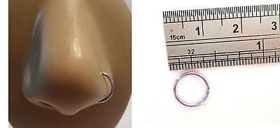 Enamel Non Tarnish Nose Piercing Hoop Ring Jewelry 20 gauge 20g Lilac - I Love My Piercings!