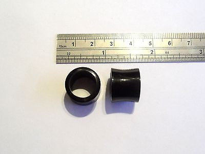 BLACK HORN Double Flare Tunnels Ear Lobes 5/8 inch " - I Love My Piercings!