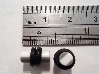 Pair Acrylic Plugs Earlets AS SHOWN  6 gauge 6g - I Love My Piercings!
