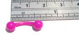 Purple Bioplast Surgical Plastic Flexible VCH Jewelry Clit Metal Sensitive Hood Bar 14g - I Love My Piercings!