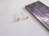 2 Clear Plastic Post Sensitive Metal Allergy Nose Bones Ball End 20 gauge 20g - I Love My Piercings!