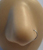 Surgical Steel Silver Nose Hoop Captive Ring 20 gauge 20g 8mm diameter - I Love My Piercings!