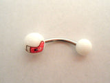 Xmas Christmas Stocking Snowman Curved Barbell Bar VCH Jewelry Clit Clitoral Hood Ring 14 gauge - I Love My Piercings!