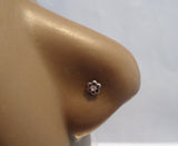 5 Pc CZ Flower Crystal Nose Studs Bones Ball End Straight Posts Pin 22 gauge 22g - I Love My Piercings!