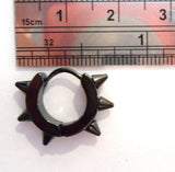 Black Titanium Septum Jewelry Hoop Ring Spikes Spiked 18 gauge 18g - I Love My Piercings!