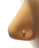 10 Piece CZ Crystal Surgical Steel Nose L Shape Posts Pins Studs 20 gauge 20g - I Love My Piercings!